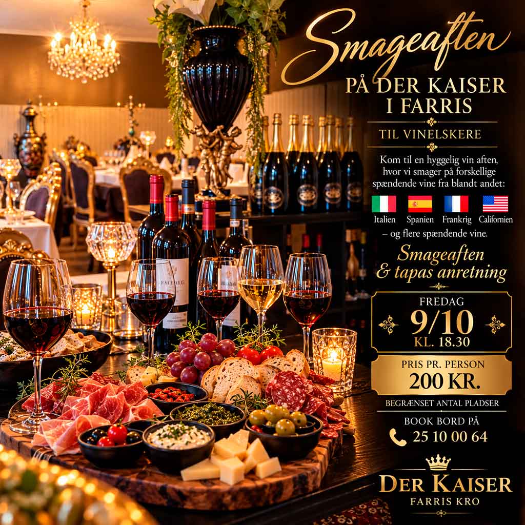 smageaften-DerKaiser-web Smageaften på Der Kaiser FARRIS KRO - Billede 1